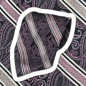 Pronto Uomo Purple Paisley Silk Jacquard Tie Designer Fashion Necktie 61"